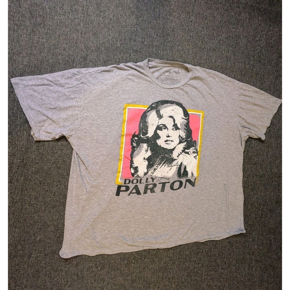 DOLLY PARTON Country Music Legend Graphic Logo T-Shirt Adult 2XL Cotton Tee